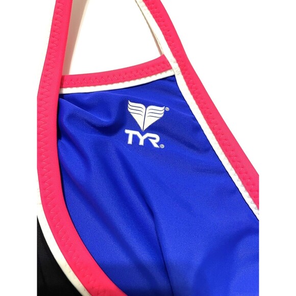 TYR HydraSpan Double Binding Reversible DiamondFit One Piece Swimsuit Black 30 - Picture 6 of 9